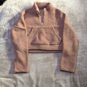 Furry cropped jacket